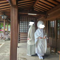 松屋本館さまの近くにある、出水神社にて神前式