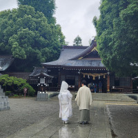 松屋本館さまの近くにある、出水神社にて神前式