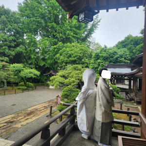 松屋本館さまの近くにある、出水神社にて神前式|749601さんの旅亭 松屋本館Suizenji（旅亭 松屋本館すいぜんじ）の写真(2446112)