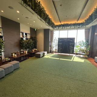 庭風で可愛いらしい会場