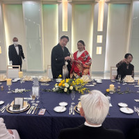 天井が高く明るい会場でした