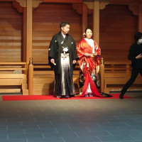 挙式場入る前に