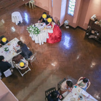 上から見た披露宴会場