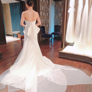 ドレス試着
式場提携の恵比寿店にて|749680さんのST.MARGARET WEDDING（セント・マーガレット ウエディング）の写真(2467677)