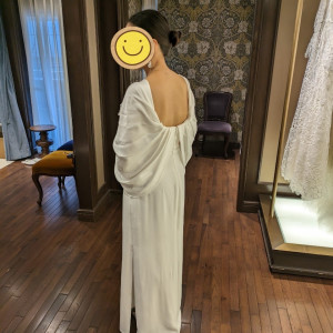 ドレス試着
式場提携の恵比寿店にて|749680さんのST.MARGARET WEDDING（セント・マーガレット ウエディング）の写真(2466460)