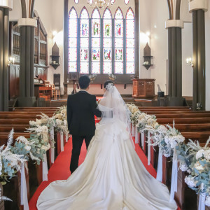 ドレス後ろ部分|749680さんのST.MARGARET WEDDING（セント・マーガレット ウエディング）の写真(2466303)