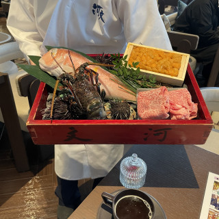試食前に食材を見せてくれる