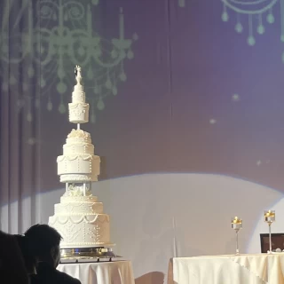 イミテーションケーキが立派でした