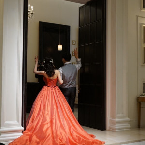 白を基調とした披露宴会場|749734さんのアーヴェリール迎賓館（名古屋）/テイクアンドギヴ・ニーズウェディングの写真(2563308)