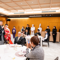 披露宴というより会食の模様です