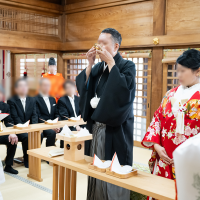 三々九度の様子です