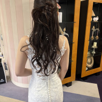 ウェディングドレス髪型