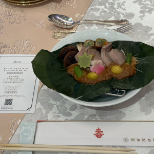 試食会でいただいた日本料理コースのお肉料理|749880さんの明治神宮・明治記念館の写真(2448225)