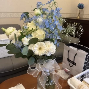 当日は生花にしました。後で押花にする予定。高かった。|749929さんのベルクラシック旭川の写真(2448747)