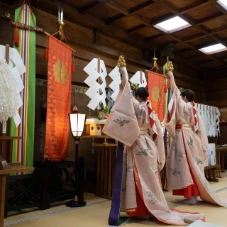 神前挙式の一部。