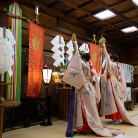 神前挙式の一部。