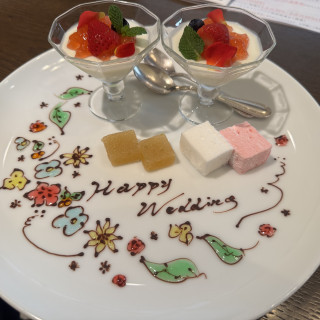 試食のデザート