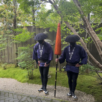 挙式会場へ向かう道中