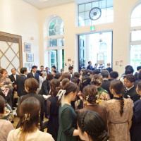 ロビーでの写真撮影
