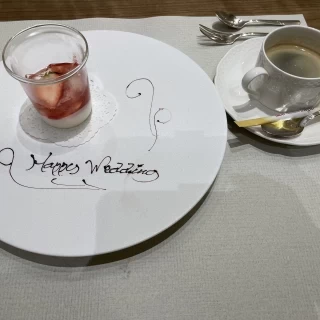 デザートとコーヒー