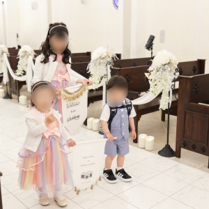 挙式　フラッグガール|750023さんのララシャンス迎賓館(宮崎)の写真(2455896)