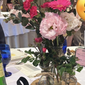 ゲストテーブル装花|750041さんのアルタビスタガーデンの写真(2463448)