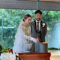 植樹セレモニー、挙式で完成させました！