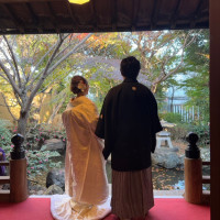 鶴の間の日本庭園