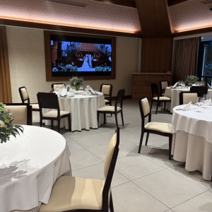 モニターが平面で見やすいです。|750084さんのアルカンシエル luxe mariage 大阪（アルカンシエルグループ）の写真(2449687)