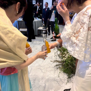 ボトルドリンクで乾杯