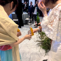 ボトルドリンクで乾杯