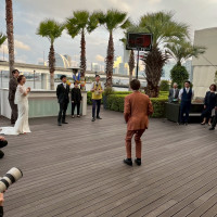 フリースロー大会の演出