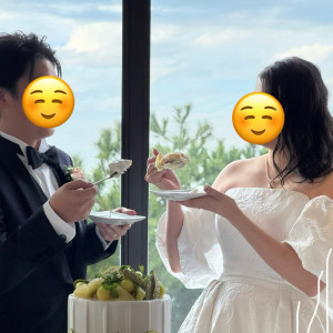 ケーキバイトの様子|750136さんのTHE LUIGANS Spa & Resort(ザ・ルイガンズ．スパ＆リゾート)の写真(2579567)