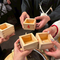 升で乾杯
