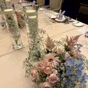 テーブル装花|750340さんの神戸セントモルガン教会の写真(2534461)
