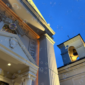 シャボン玉演出|750341さんのア・ラ・モードパレ＆ザ・リゾート（A LA MODE PALAIS＆THE RESORT）の写真(2556645)