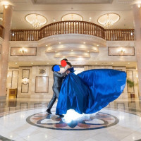 ロビーで撮影しました