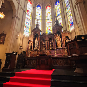 ステンドグラスでとても綺麗でした。|750536さんのSt. ヴァレンタイン福山/FIVESTAR WEDDINGの写真(2451305)