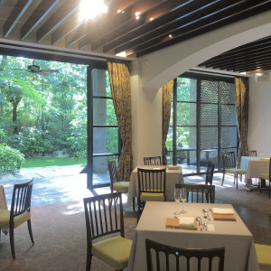 1階の披露宴会場です。
ガーデンにも出られます。|750621さんのTHE NANZAN HOUSE （ザ ナンザン ハウス）の写真(2451743)