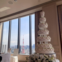 ウェディングケーキと東京タワー