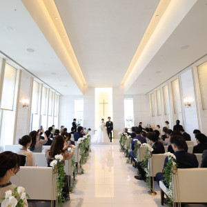 スカイチャペル 挙式中全景|750629さんのThe Okura Tokyo（オークラ東京）の写真(2471232)