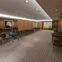 会場に続く廊下です