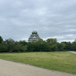 お庭からは大阪城が綺麗に見えます|750667さんの大阪城西の丸庭園 大阪迎賓館の写真(2451852)