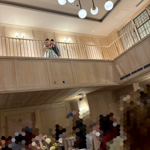 お色直し入場2階から|750790さんのInStyle wedding KYOTO/テイクアンドギヴ・ニーズウェディングの写真(2453438)