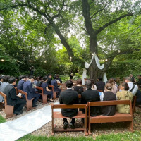 ガーデン挙式。40名の規模感です！