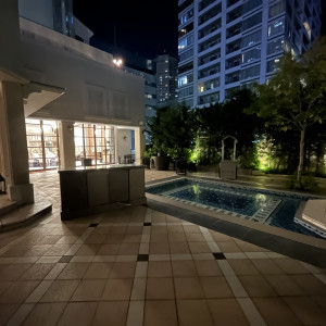 夜のニューヨーク邸のガーデン|750891さんのアートグレイス・ポートサイドヴィラの写真(2580087)