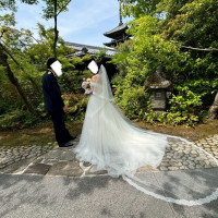 挙式前にファーストミートした後の写真です。