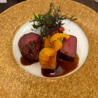 お肉は余興のため半分変更していただきました