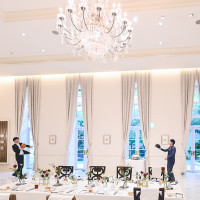 披露宴会場の広さに驚きました