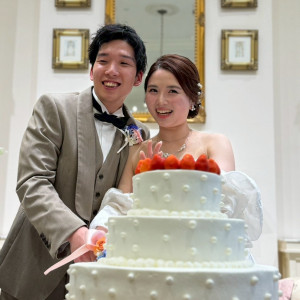 ケーキ入刀|751010さんのアーセンティア迎賓館（高崎）/テイクアンドギヴ・ニーズウェディングの写真(2454527)